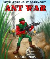 AntWar game, phone game, j2me game, mobile game, midlet game.