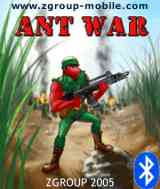 Bluetooth AntWar game, phone game, j2me game, mobile game, midlet game.