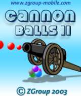 CannonBalls II game, phone game, j2me game, mobile game, midlet game.