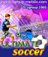 Ultimate Soccer game, mobile games, j2me game, cellphone game, mobile game, midlet game.