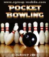 PocketBowling game, mobile games, j2me game, cellphone game, mobile game, midlet game.